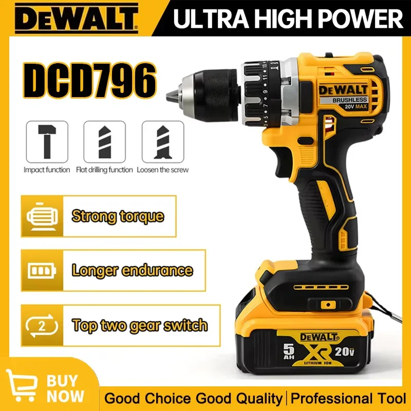Dewalt Dcd796m2 Dewalt 20 Volt Brushless Hammer Drill Dewalt