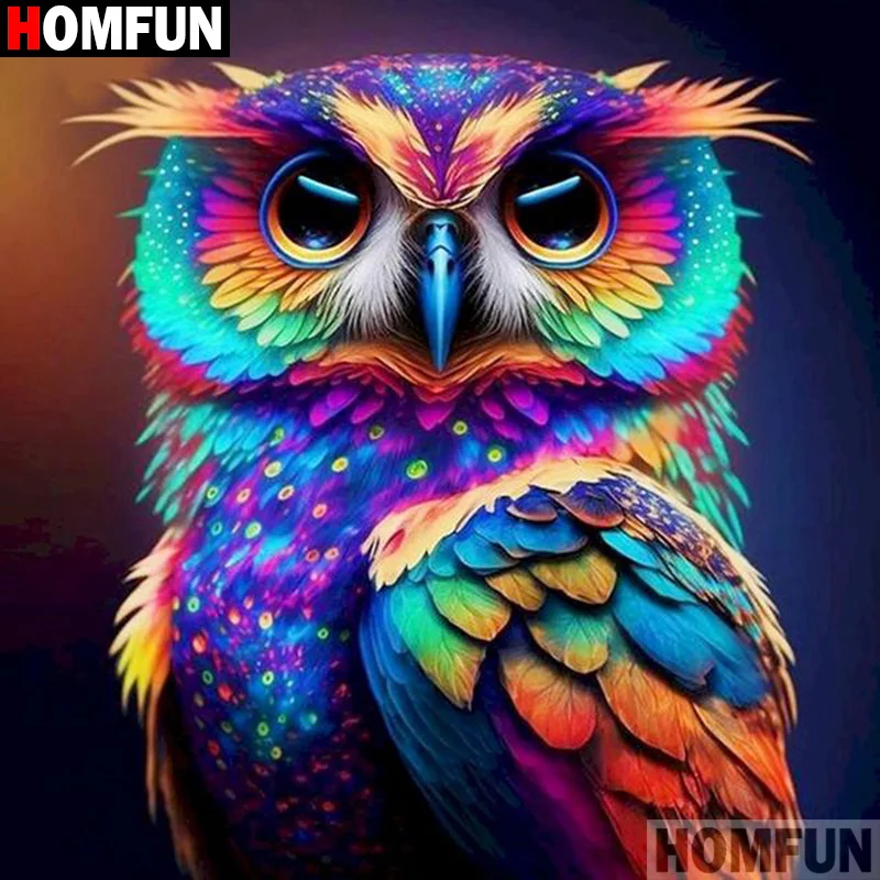 Custom 5D Owl Diamond Art Full Drill Owl Design For Home