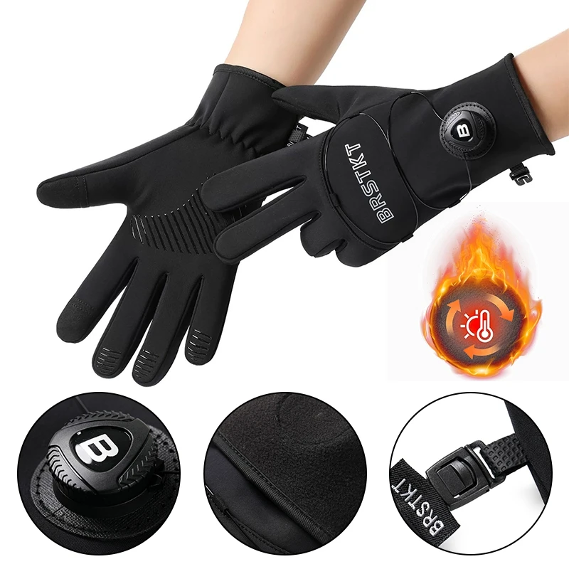 Sking Running Gloves  Winter Gloves Cycling Warm Outdoor Sport Touch Screen Road Bike Windproof Fishing Glove