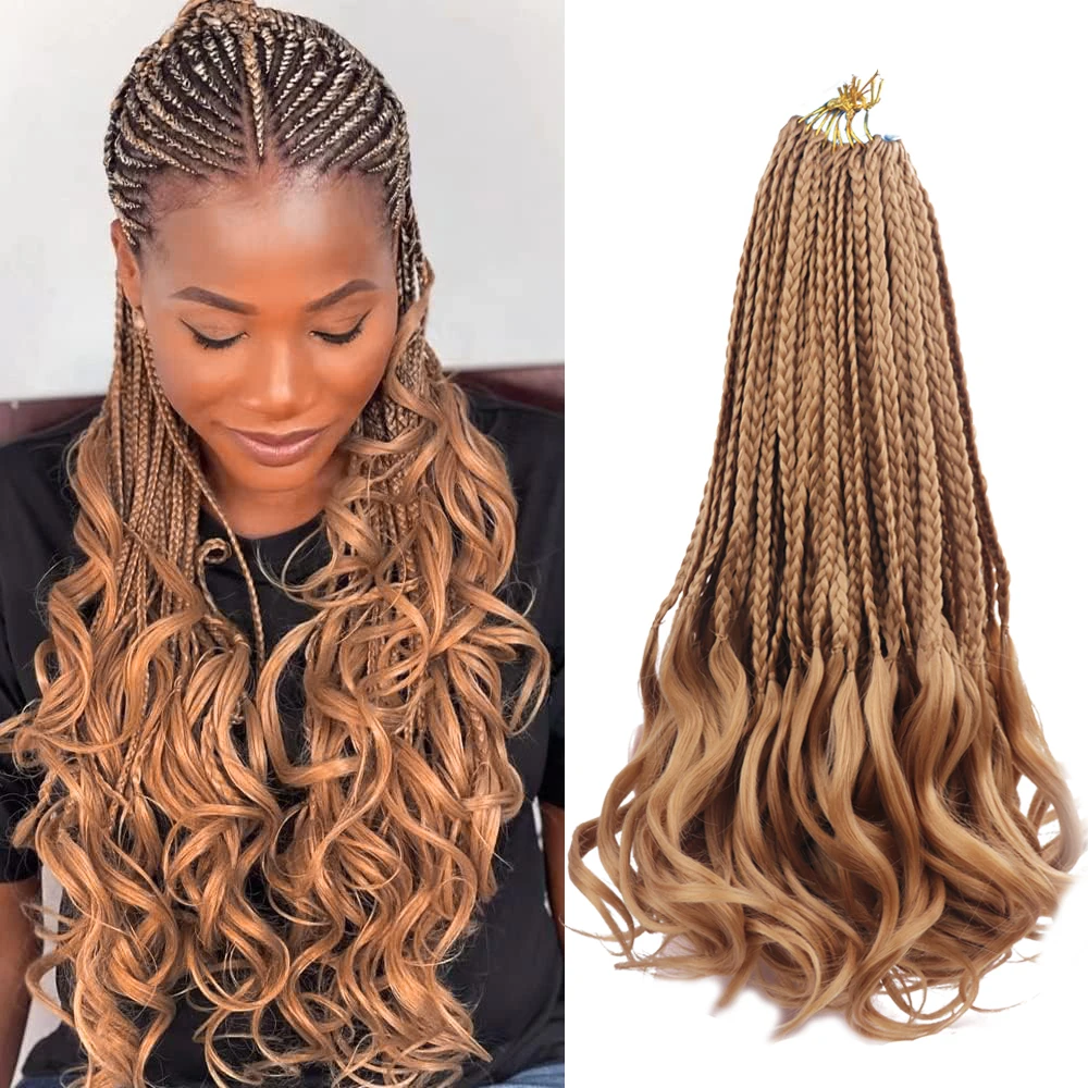 

French Curly Braids Hair 16 inch Loose Wavy Bouncy Braiding Hair French Curls Synthetic Hair Extensions