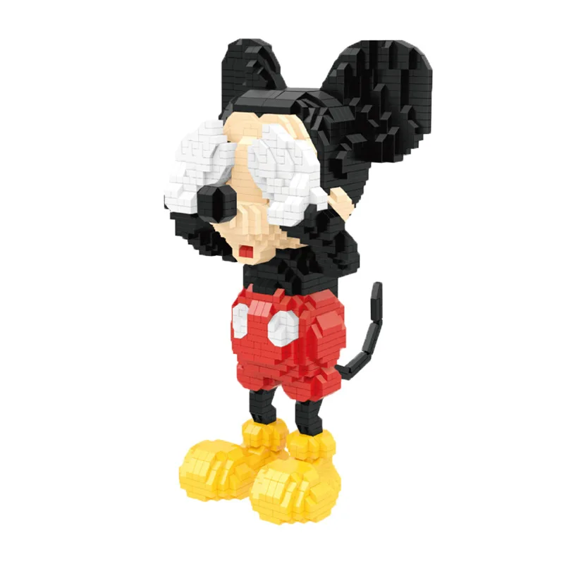 Hot Toys Anime Machinery Mickey Minnie Microparticle Building Block Action Figure Toy Child Interconnecting Blocks Built-up Gift images - 6