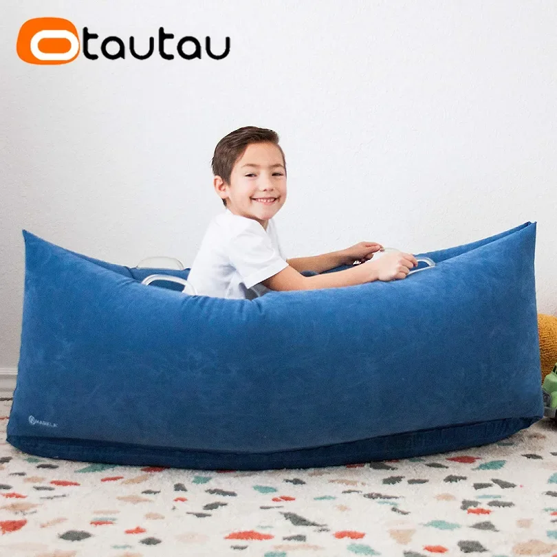Otautautau 4ft lettino gonfiabile nido comodo Pouf Pouf divano letto Chaise Lounge reclinabile divano pigro sedile ad angolo mobili SF113 - immagine 6