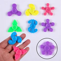 10Pcs 4cm Mini Child Plastic Fidget Spinner Kids Birthday Funny Gifts Wedding Guests Party Favors Pinata Christmas Goodie Bag