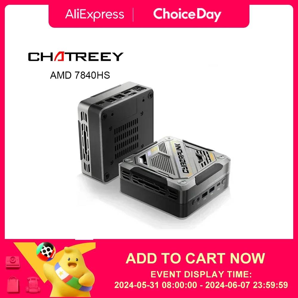 Chatreey AN3 미니 PC, 다채로운 조명 게임 데스크탑 컴퓨터, Wifi6 게임용 컴퓨터, R7 7840HS 8845HS, 780M DDR5 4800MHz Best Top5 Chatreey AN3 미니 PC, 다채로운 조명 게임 데스크탑 컴퓨터, Wifi6 게임용 컴퓨터, R7 7840HS 8845HS, 780M DDR5 4800MHz Best Top5
