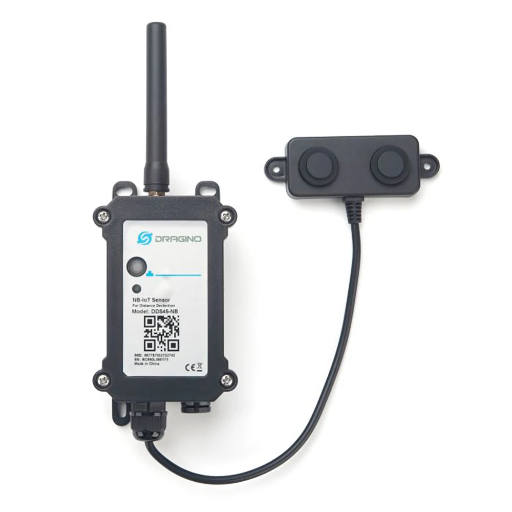 

Dragino DDS45-NB - NB IoT Distance Detection Sensor for Bottom Water Level Monitoring Horizontal Distance Measurement