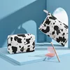 PU Cow Women Portable Cosmetic Bag Multifunction Waterproof Toiletries Organize Storage Handbag Female Travel Makeup Bags 6