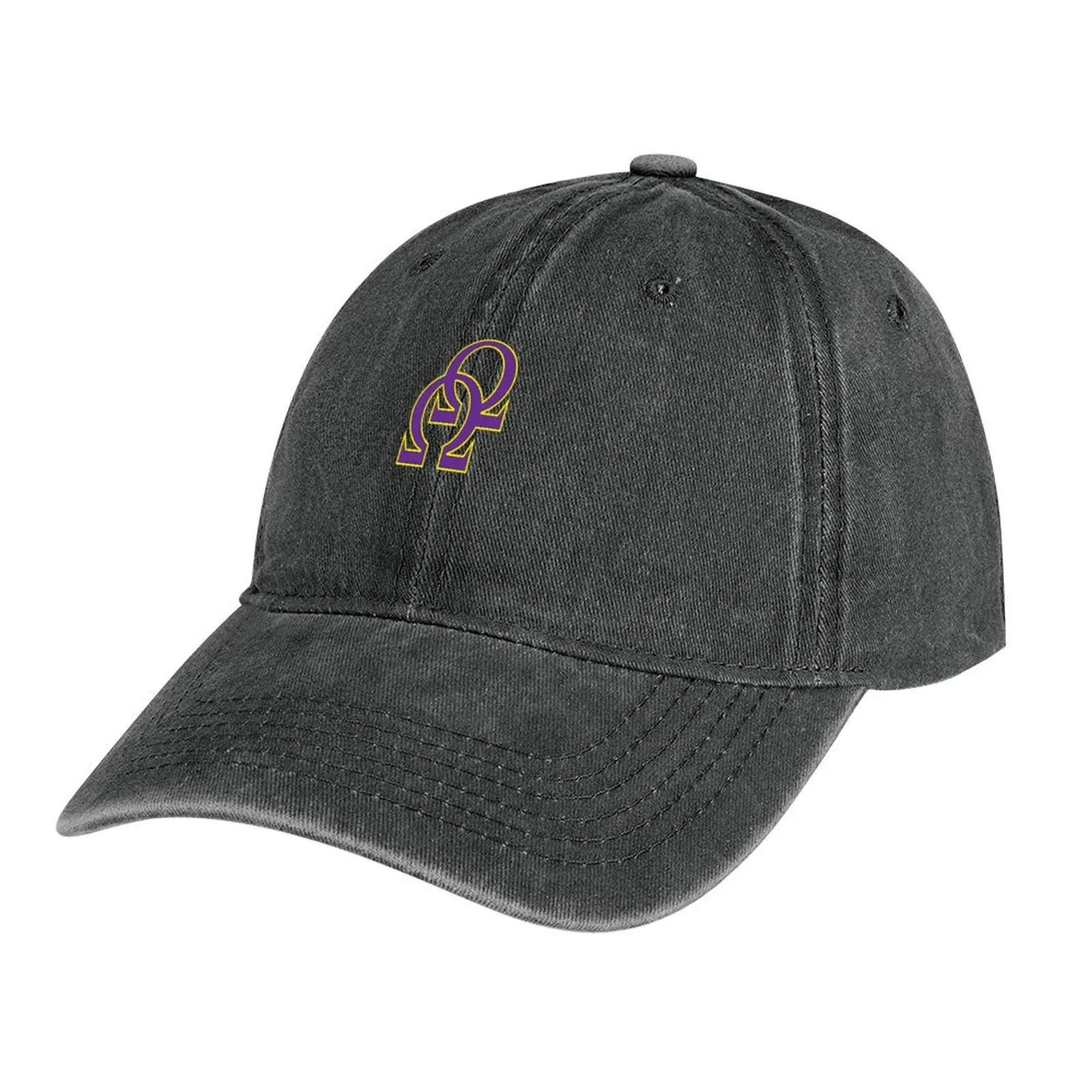 Que Double Omega Purple Gold Psi Phi T-Shirt Lunga Cappello Da Cowboy Cappello Da Festa In Schiuma Dropshipping Baseball Per Uomo Donna