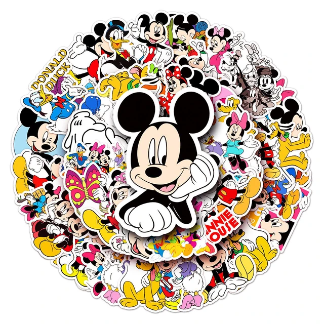 10/30/50pcs Disney Sveglio Del Fumetto di Mickey Mouse Graffiti Adesivi FAI  DA TE Del Computer Portatile Scrapbook Telefono Bagaglio Chitarra Adesivi  Per Bambini Giocattolo - AliExpress