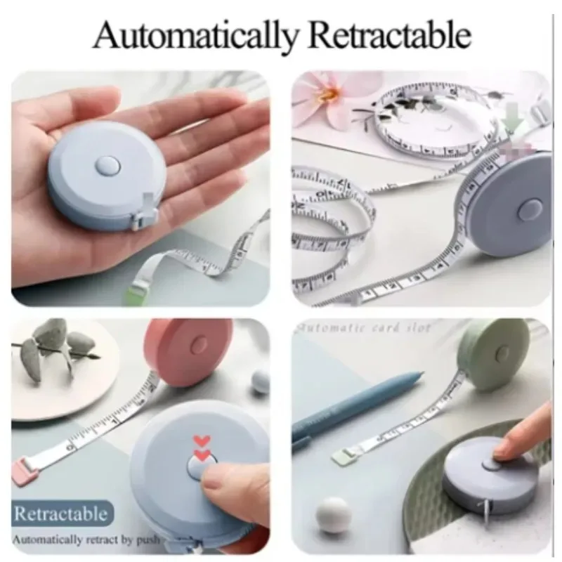 1pc 150cm Mini Tape Measure Body Sewing Flexible Ruler for Weight Loss Medical Body DIY Jewelry Making Accessories
