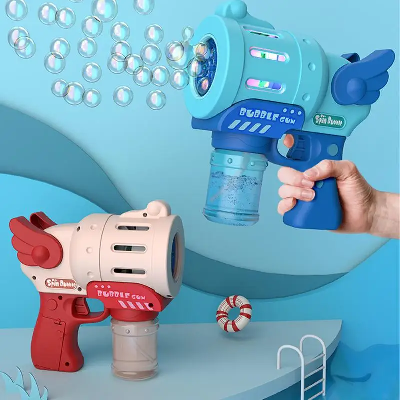 

Electric Bubble Machine Bubbles Party Favors For Kids Bubble Maker 360 Degree Leak-proof Design Ergonomic Toddler Bubble Machine