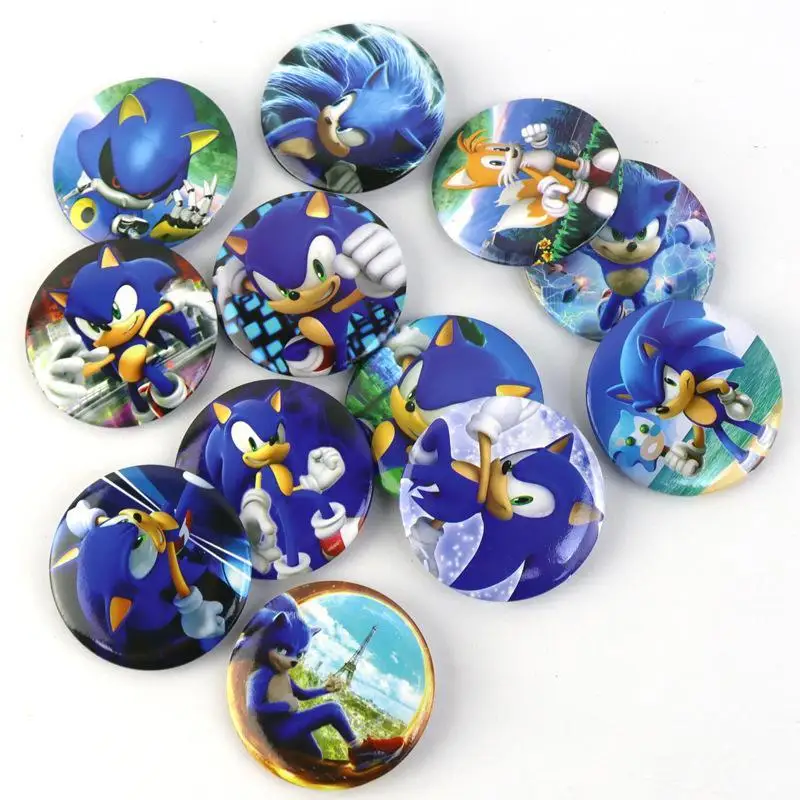 Cartoon Badges Sonic The Hedgehog Knuckles Shadow Silver High-value  Creative Peripherals Tinplate Badges Bag Clothes Decoration - AliExpress