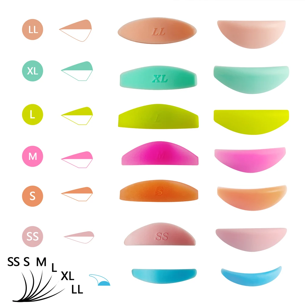 Description Picture 5 of itemLibeauty 7 Pairs Silicone Eyelash Perm Rod Lash Lift Shield Eyelash Curler Accessories Lifting Eeyelash Curling Iron Makeup Toos