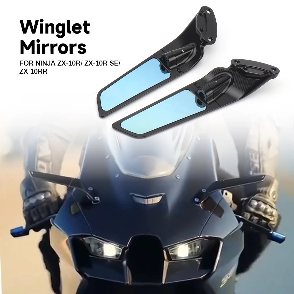 

Боковые зеркала для Kawasaki Ninja ZX-10R ZX10R ZX 10R SE, боковые зеркала ниндзя, ZX10RR ZX 10RR, аксессуары для мотоциклов, боковые зеркала заднего вида с ЧПУ