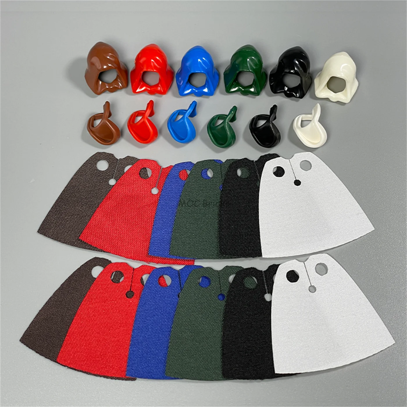MOC Bricks Cape Hood Kopfbedeckung Gefaltet Unten Helm 15428 30381 Für 4 cm Figuren Pädagogische Bausteine Kinder Spielzeug