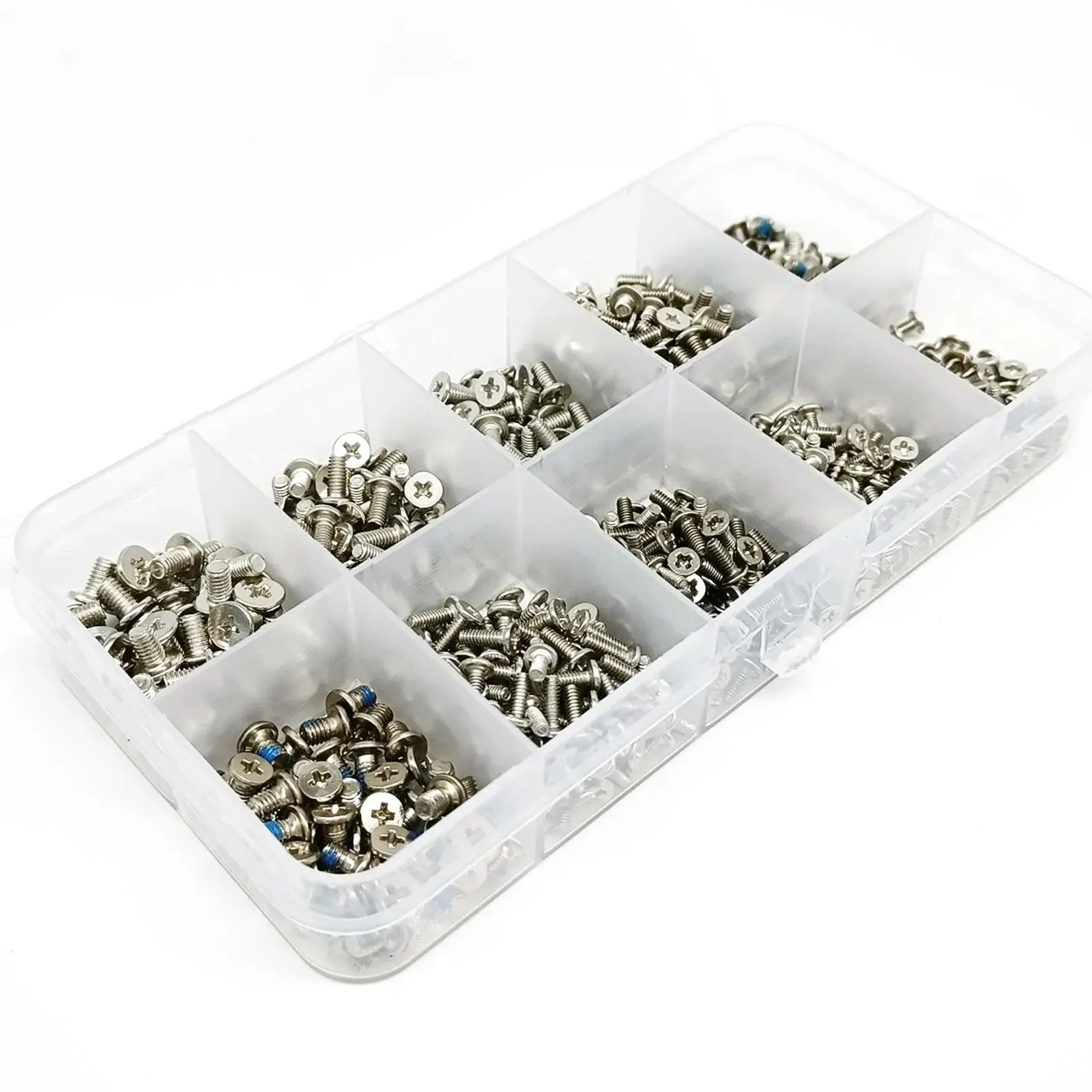 800pcs/box Laptop Computer Screw Bolt M2 M2.5 M3 Silver