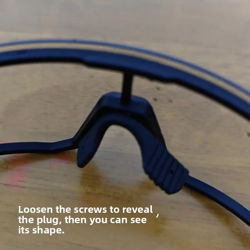 Inteated Sports Cycling Glasses Nose Pad Rubber Metal Core Screw Bot Bla Glasses Accories Care Products
