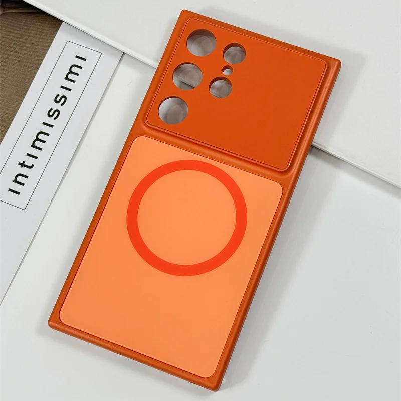 Luxury Glass Nano Matte Magnetic Case with Magsafe-Compatible Wireless Charging and Shockproof Protection