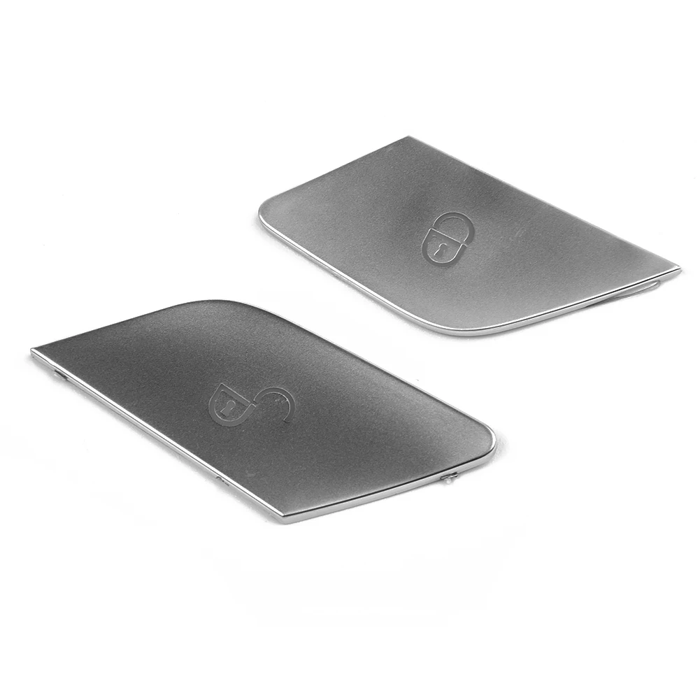 

For Mercedes For Benz C W205/E Class W213/GLC X253 Silver Button Sticker - High-Quality Car Accessories