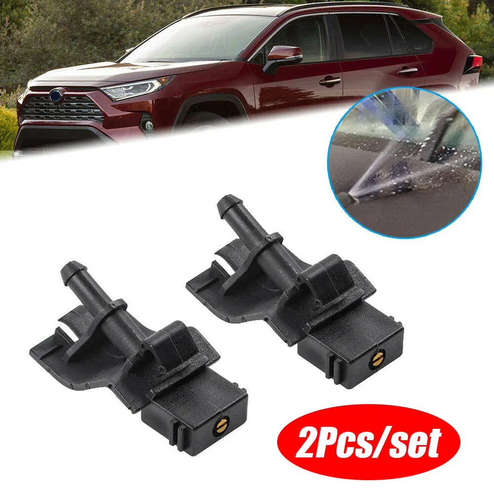 

2Pcs Front Windshield Wiper Washer Jet Nozzle For Toyota Corolla Altis Camry Auris Highlander Matrix E140 4Runner Avensis T270