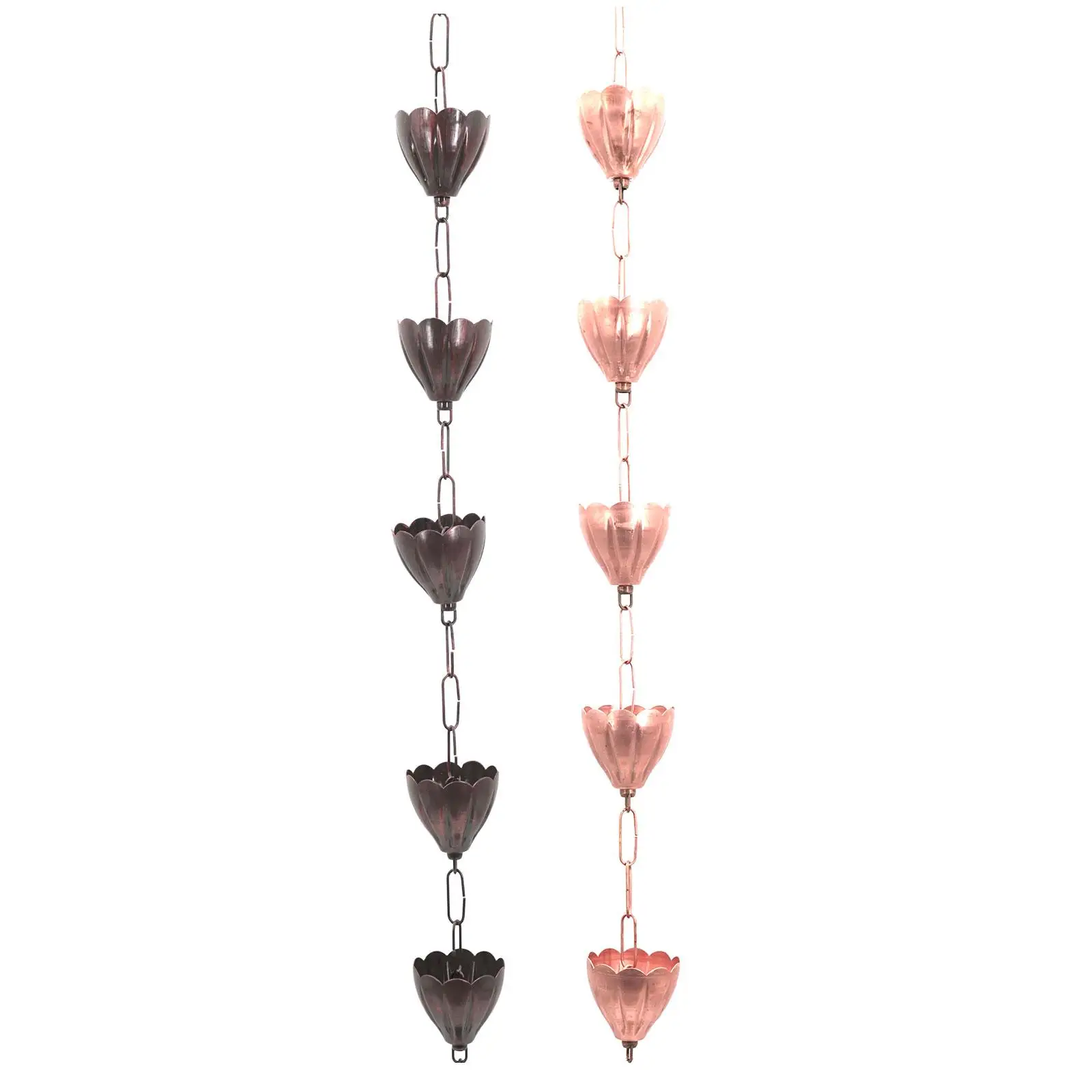 

Rain Chains Home Display Decorative Gutter Downspouts Cups Metal Rain Chain for