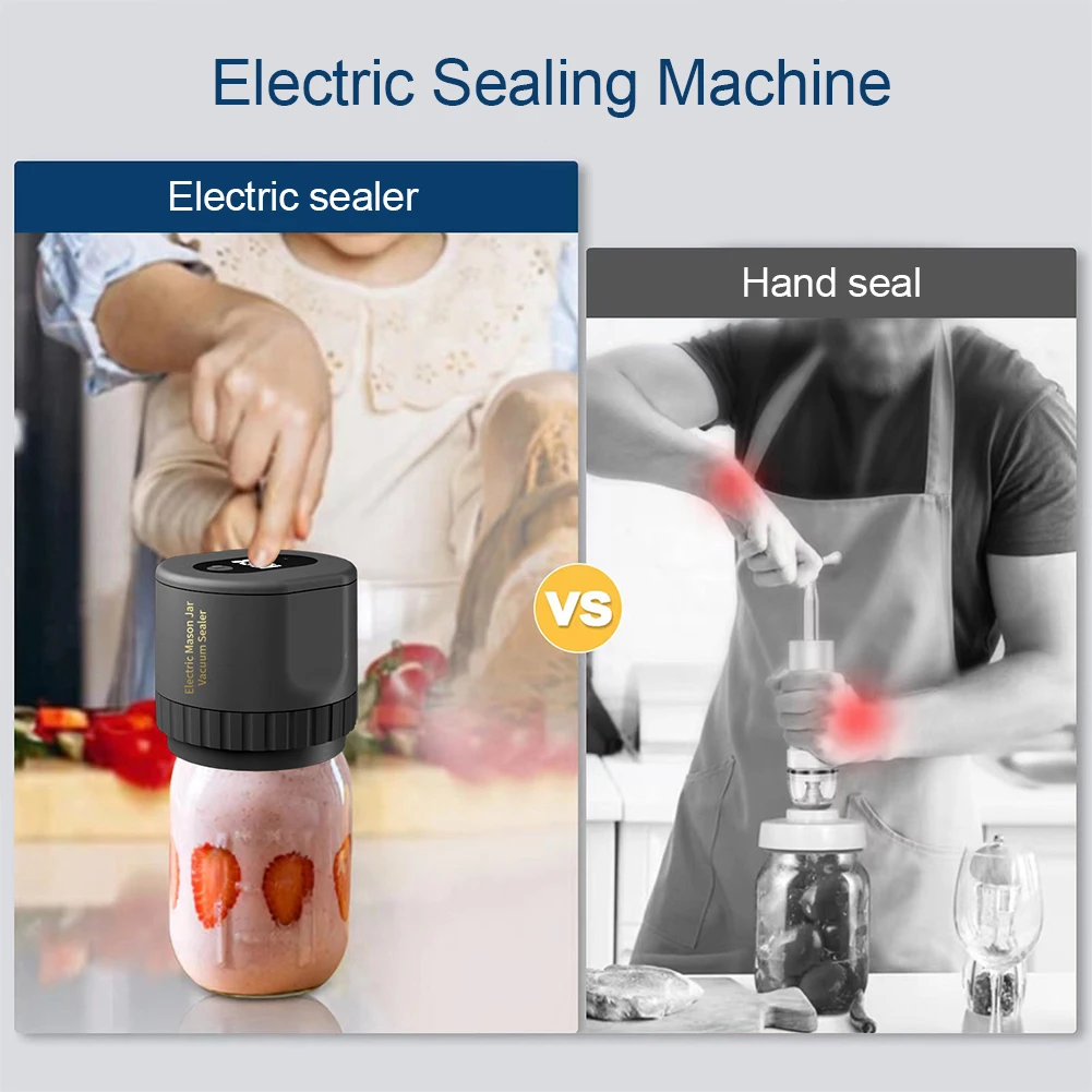Electric Mason Jar Vacuum Sealer Kit 4