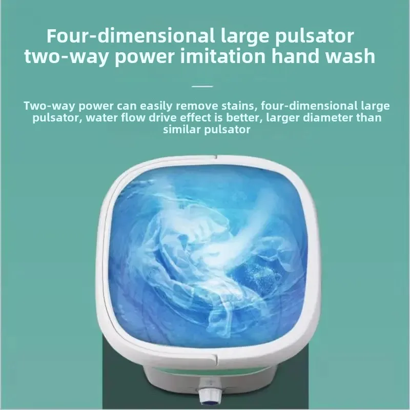 Portable Mini Foldable Washing Machine for Babies And Mothers Underwear Socks Integrated Washing And Drying Home Bathroom Kit
