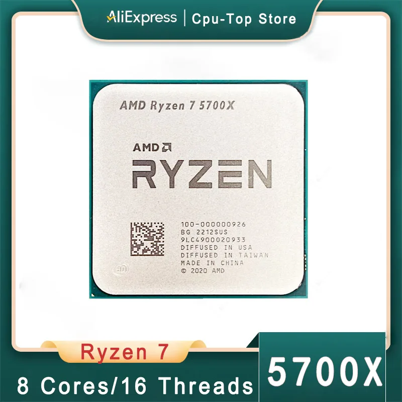 NEW AMD Ryzen 7 5700X R7 5700X 3.4 GHz Eight-Core 16-Thread CPU