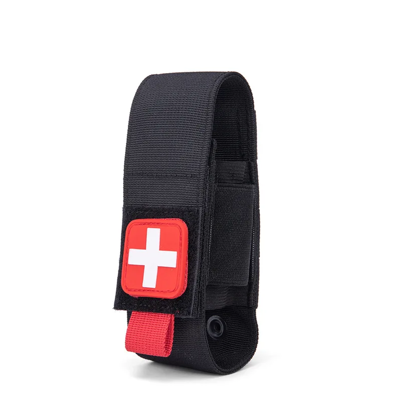 Tactical Tourniquet Holder Molle Trauma Medcial Tourniquet Holster TQ Pouch Pen Holder Emergency Trauma Kit for Combat Military outdoor 1pcs tourniquet strap portable first aid kit quick slow release buckle one hand emergency tourniquet trauma rescue