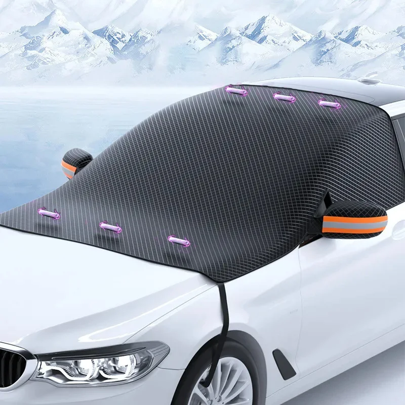 Magnetic Car Front Windscreen Cover Automobile Sunshade Windshield Snow Sun  Shade Waterproof Exterior Covers Accessories - AliExpress