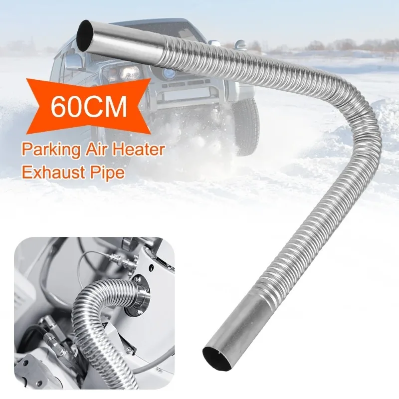 60cm Bellows Car Accessories Exhaust Pipe Tube Air Parking Heater Diesel Vent Tank Replacement For Caravan Truck 4x4 Automotive diesel heater exhaust pipe air diesel heater duct pipe