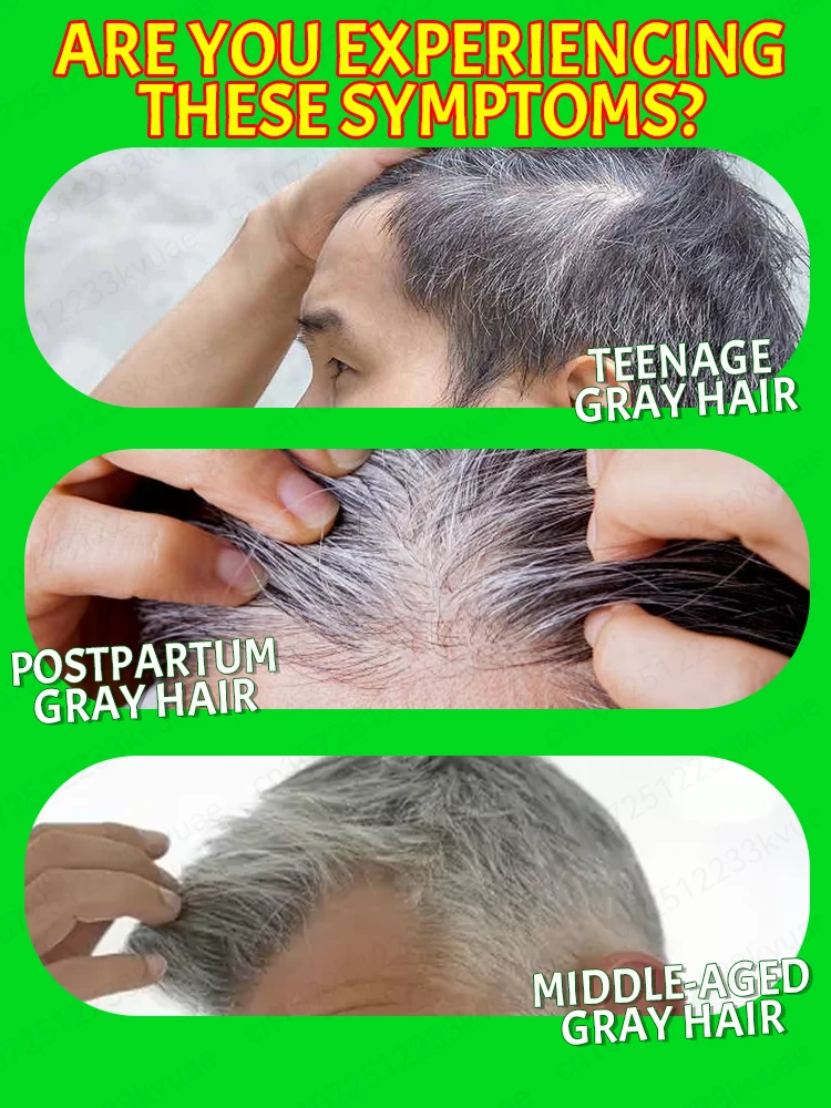 Turn white hair into black hair