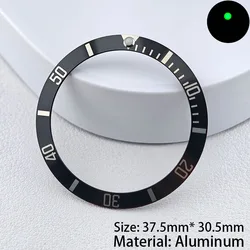 Premium Ceramic/Aluminum Watch Bezel Insert - 37.5mm (NO.6)