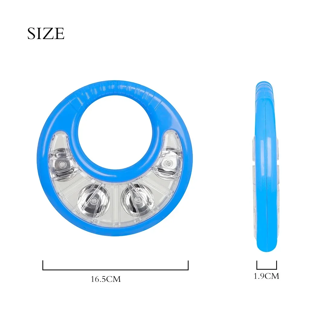 IRIN Hand Bell Tambourine Double-Sided Children's Enlightenment Toys Flower Drum Ring Percussion Available In Multiple Colors