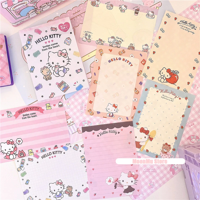 Sanrio Kuromi Hello Kitty Notebook Cinnamoroll Mijn Melodie Handboek Notitie Papier Cartoon Memo Met Stickers Voor Meisjes Cadeau Speelgoed
