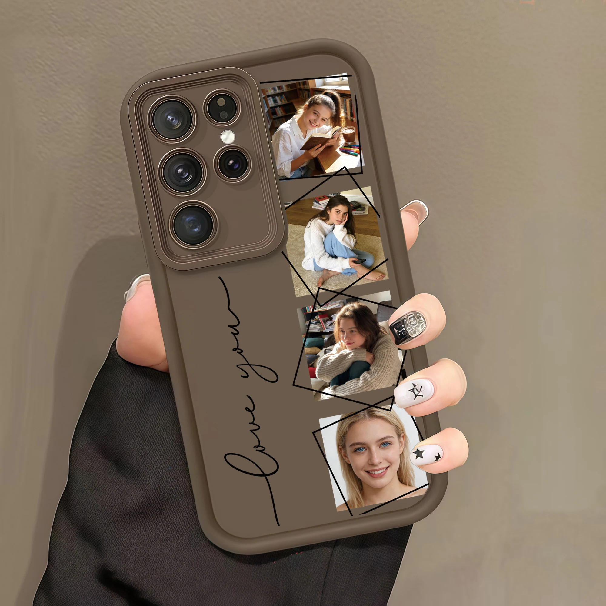 Custom Photo Family Friends Couple Pictures Soft TPU Phone Case thumbnail 3