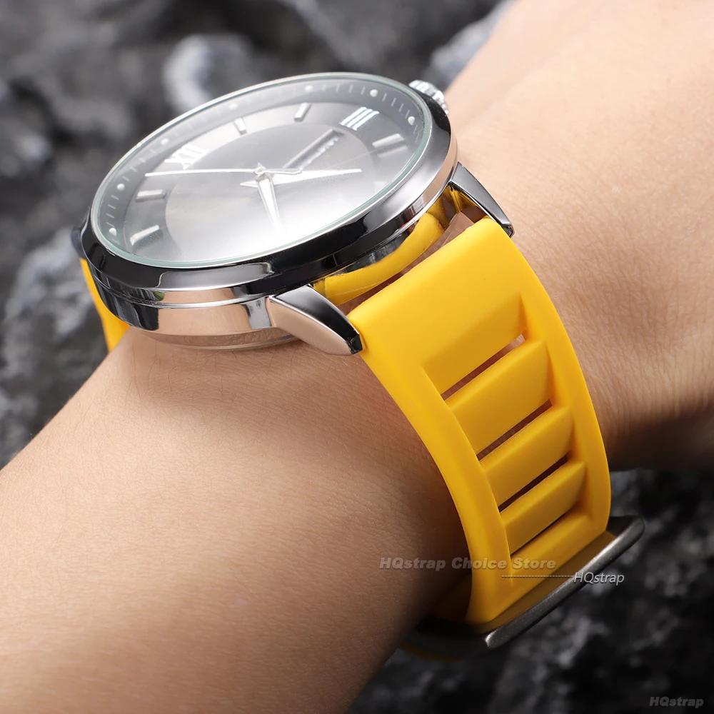 Soft Silicone Quick Release Waterproof Sport Watchband Strap - Universal 20mm/22mm