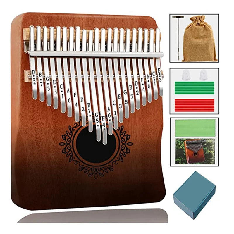 A51Q-Kalimba Thumb Piano 21 Keys, Portable Kalimba Thumb Piano, Piano for Adults, Kids and Beginners