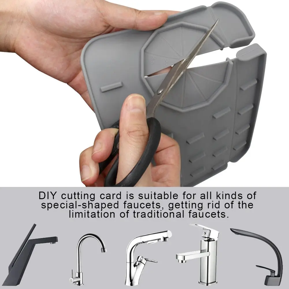 Description Picture 5 of itemSilicone Faucet Splash-proof Drain Tray Washable Faucet Absorbent Mat Faucet Wraparound Bathroom Accessories