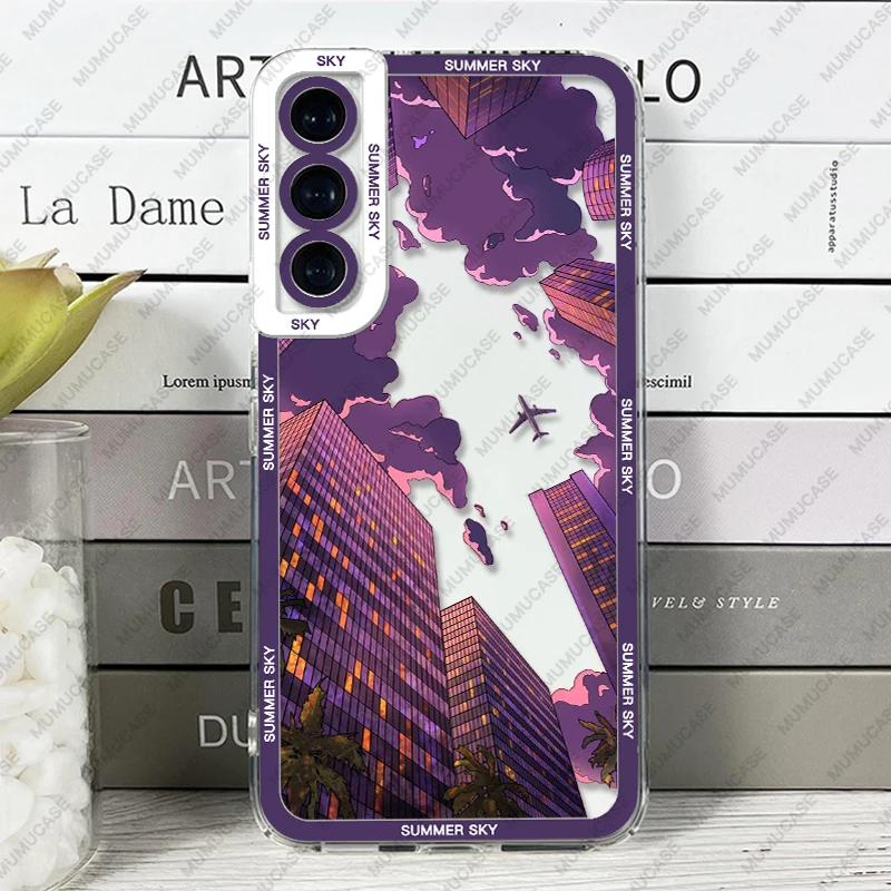 thumbnail image 1 of Summer Sky Case For Samsung Galaxy S24 S20 S21 S22 S23 Plus FE Ultra Soft Cover, 1 of 5