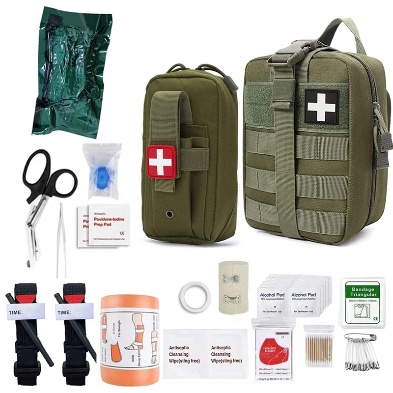 Tactical First Aid Kit Military Edc Survival Emergency Kits Bag Gear