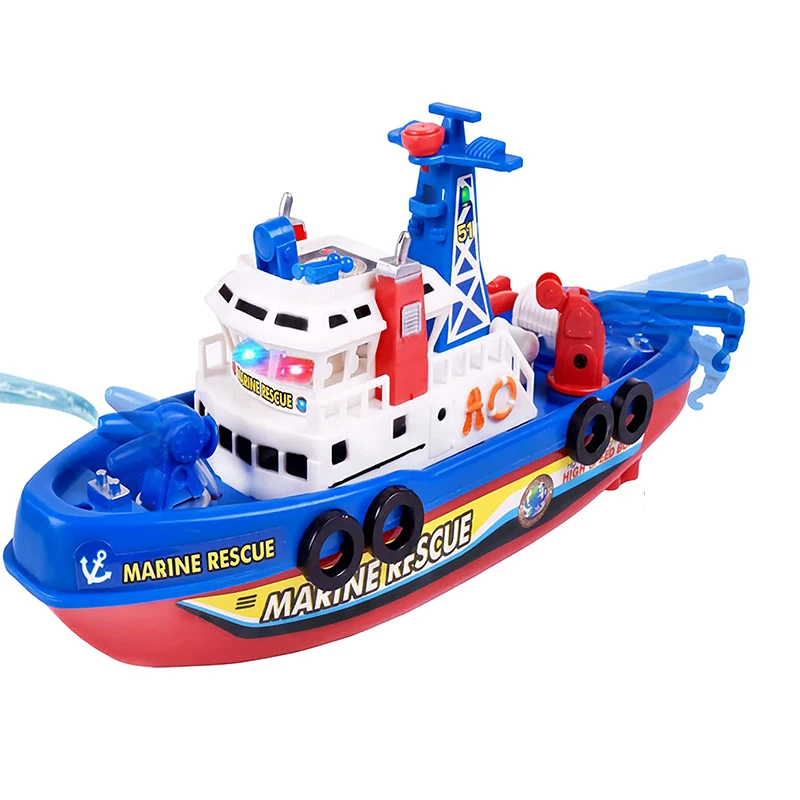 Baby Bath Toys Spray Water Swim Pool Bathing Toys for Kids Electric Boat Bath Toys with Light Music LED Light Toys For Baby