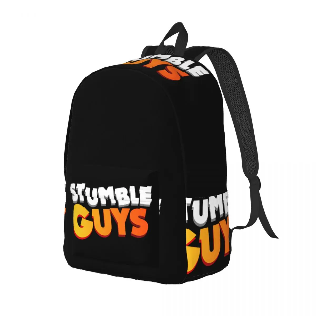 thumbnail image 1 of Mochila de lona con el divertido logotipo del juego Stumbleguys para hombres, mujeres, estudiantes, escuela, escuela primaria, secundaria, universidad, regalo, 1 of 4