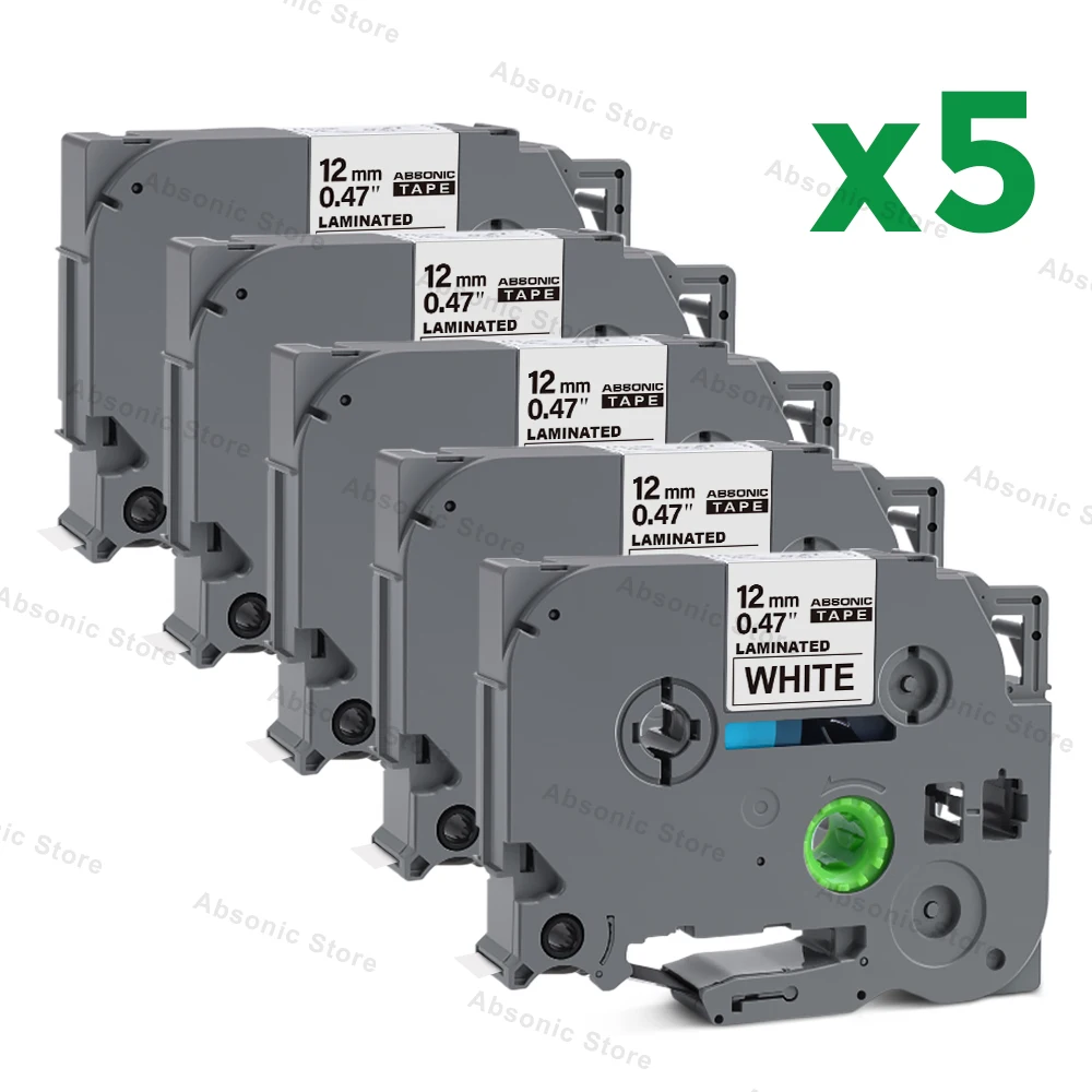 Molabel Compatible TZ231 TZe231 Lot De 5 Rubans Pour Brother TZe-231 TZ