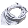 50x50cm Women Solid Square Scarf Single Performance Boy Girl Small Simulation Silk Scarves Flight Attendant Party Gift 1