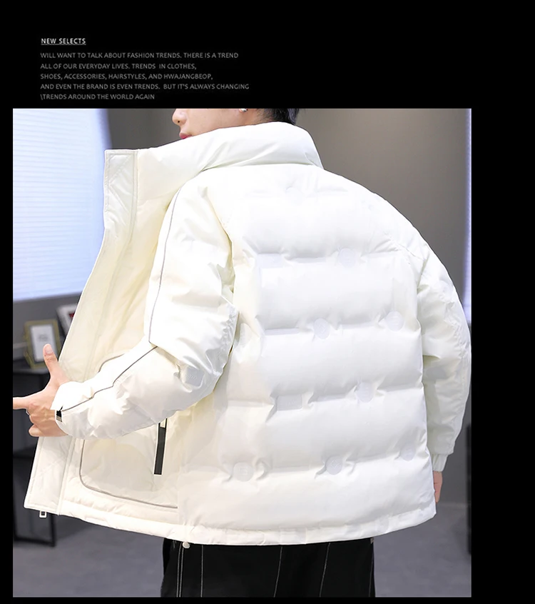 Lässige Entendaunenjacken für Herren, 2025, Herbst und Winter, warme Puffermäntel, Jugend-Outwear, Übergröße M-4XL, winddicht, gepolsterte Oberteile – Detail 16