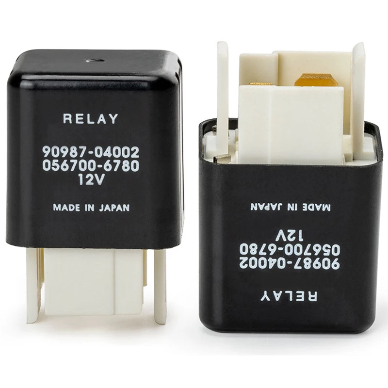 

2PCS Multi-Purpose Relay 12V 5-Pins 90987-04002 9098704002 For Lexus For Toyota Replacement Accessories 056700-6780 0567006780