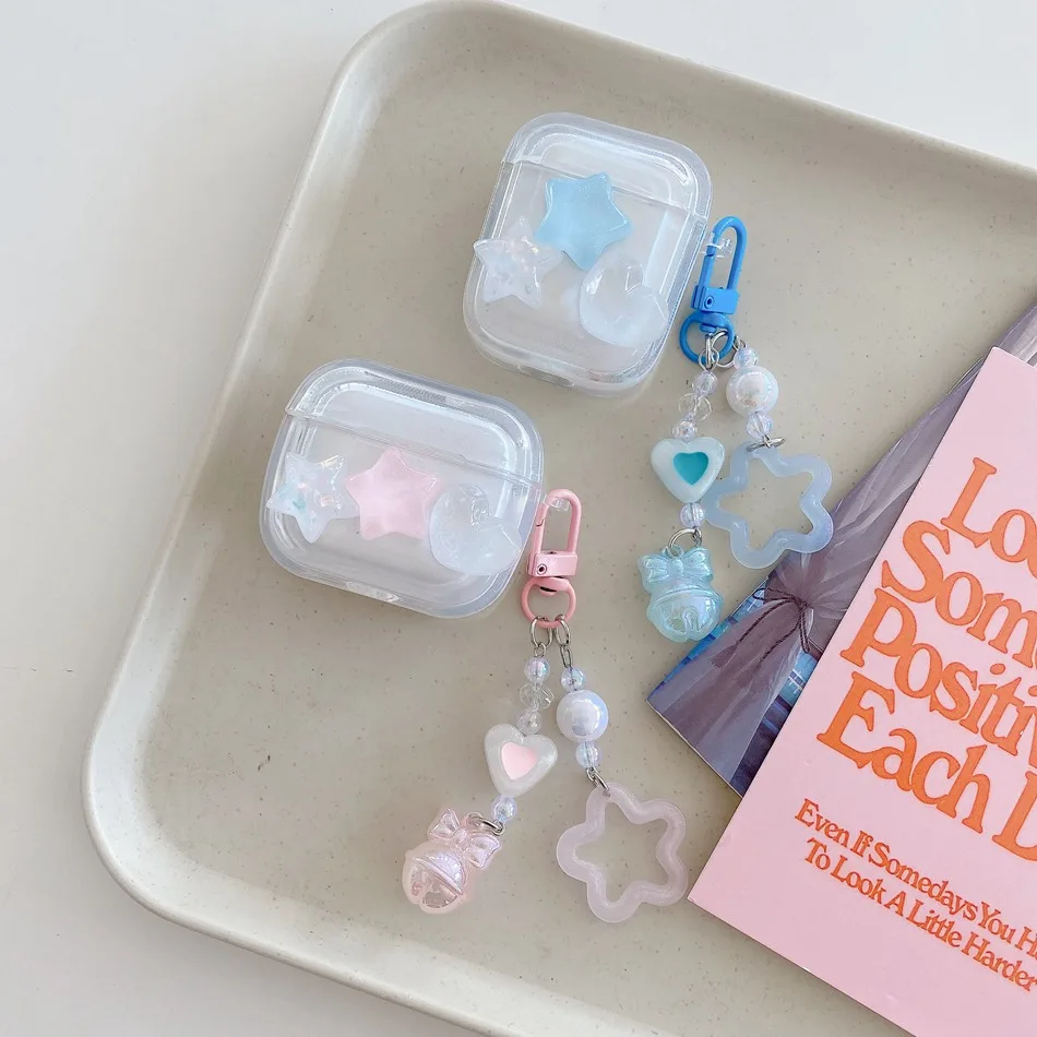 Custodia Fiore/Stella Per Airpods Pro 2 3 Custodia Protettiva Trasparente Custodia Per Auricolari In Silicone Airpod 2 Custodia Per Auricolari Airpod 