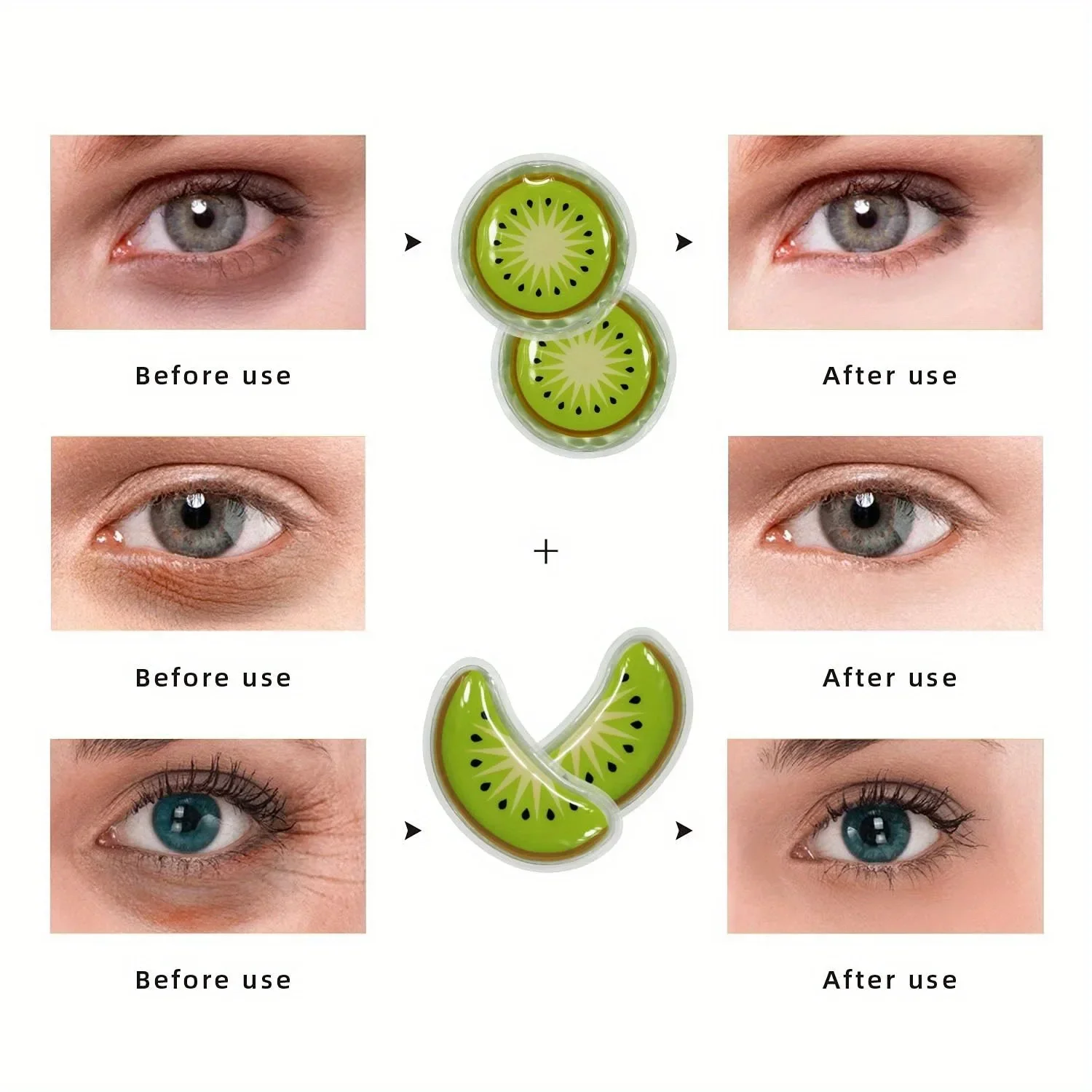 Gel Ice Pack Reusable Cooling Eye Pads and Under Eye Patche Eye Hot Cold Treatment Pack for Redness Pain Relief and Eye Relax