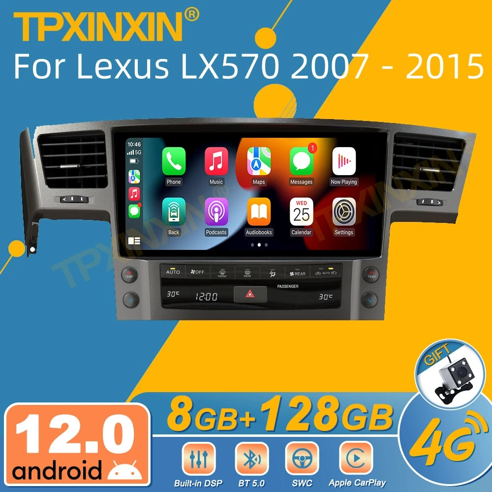 

For Lexus LX570 2007 - 2015 Android Car Radio 2Din Stereo Receiver Autoradio Multimedia Player GPS Navi Head Unit Screen