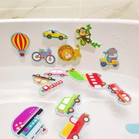 Soft EVA Paste Early Educational DIY Puzzle Toys Animal Sticker Bath Floating Bathtub Traffic Baby Bathroom Toys for Babies Gift 1